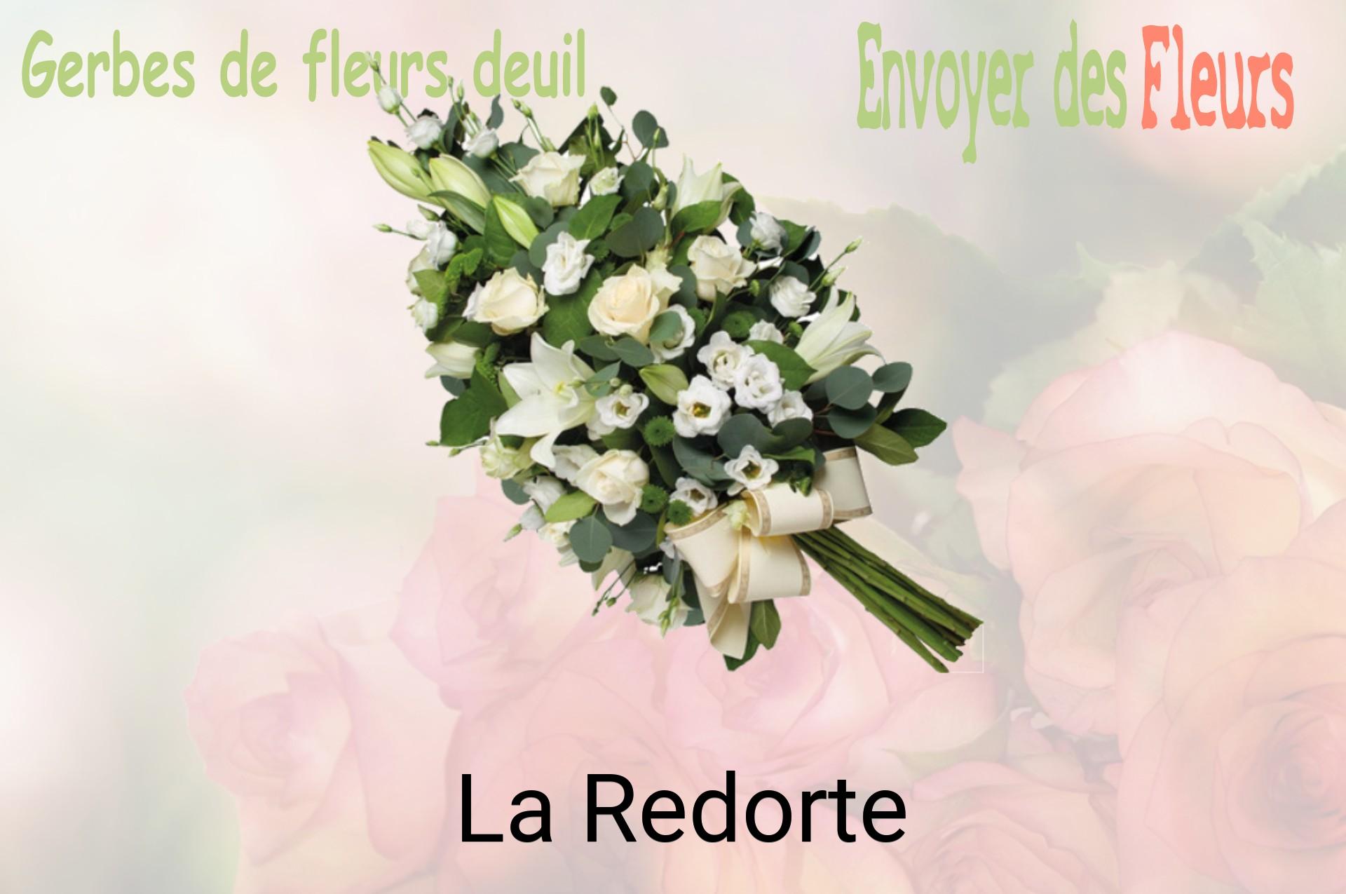 Gerbe de fleurs de deuil livrée à La Redorte